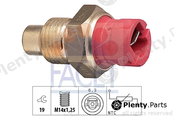 Facet 7.3084 — Sensor, coolant temperature Made in Italy - OE Equivalent