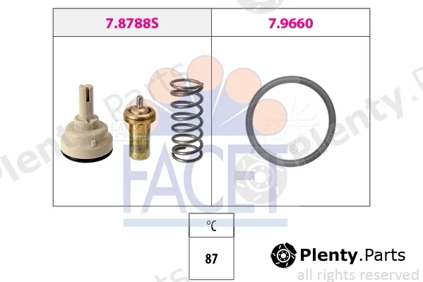 Facet 7.8788 — Thermostat, coolant Made in Italy - OE Equivalent