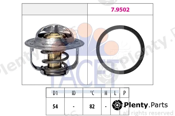Facet 7.8800 — Thermostat, coolant Made in Italy - OE Equivalent