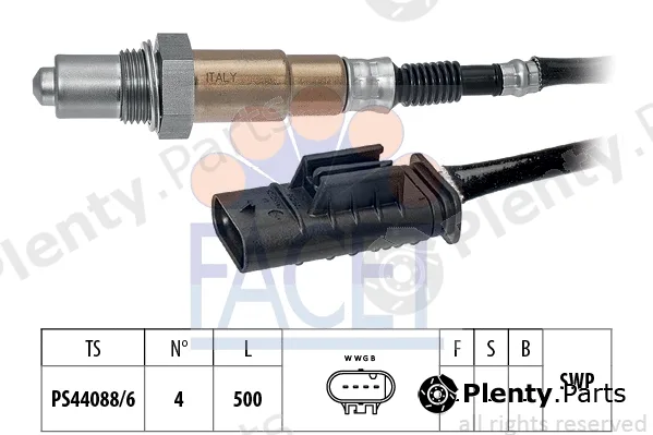 Facet 10.8496 — Lambda Sensor Made in Italy - OE Equivalent