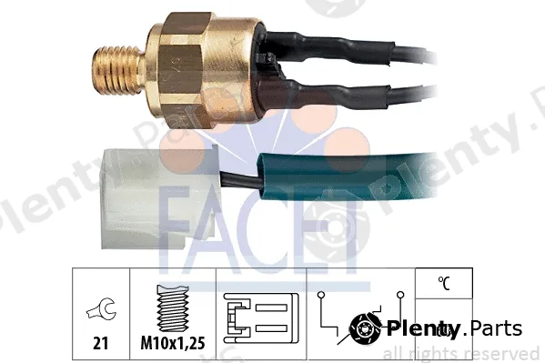 Facet 7.4094 — Temperature Switch, coolant warning lamp Made in Italy - OE Equivalent