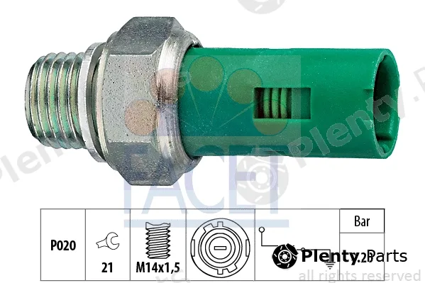 Facet 7.0131 — Oil Pressure Switch Made in Italy - OE Equivalent