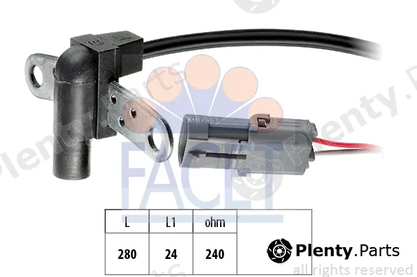 Facet 9.0023 — Sensor, crankshaft pulse Made in Italy - OE Equivalent