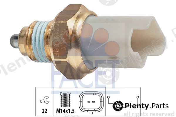 Facet 7.6218 — Switch, reverse light Made in Italy - OE Equivalent