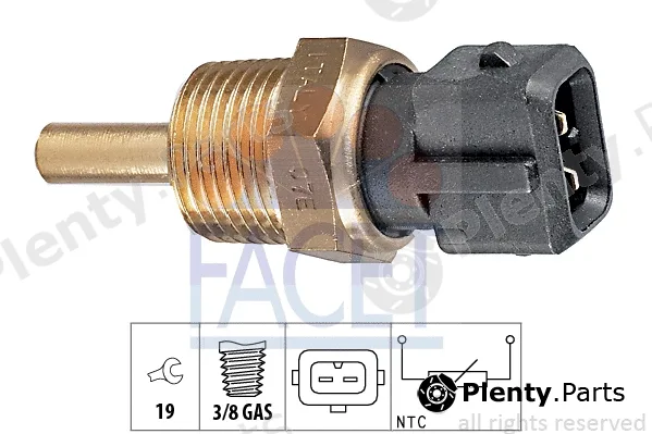Facet 7.3144 — Sensor, oil temperature Made in Italy - OE Equivalent