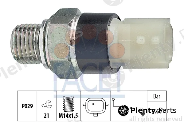 Facet 7.0178 — Oil Pressure Switch Made in Italy - OE Equivalent