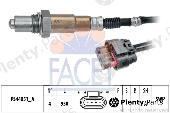 Facet 10.8376 — Lambda Sensor Made in Italy - OE Equivalent