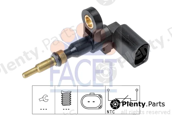 Facet 7.3377 — Sensor, coolant temperature Made in Italy - OE Equivalent