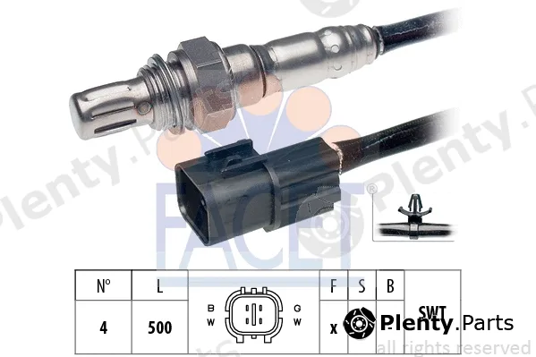 Facet 10.8070 — Lambda Sensor Made in Italy - OE Equivalent