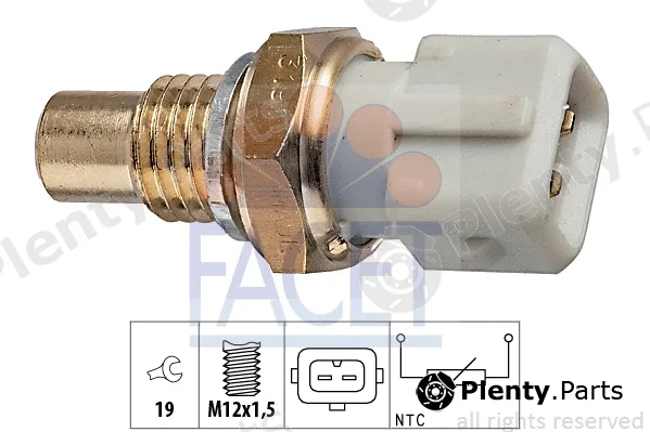 Facet 7.3191 — Sensor, oil temperature Made in Italy - OE Equivalent