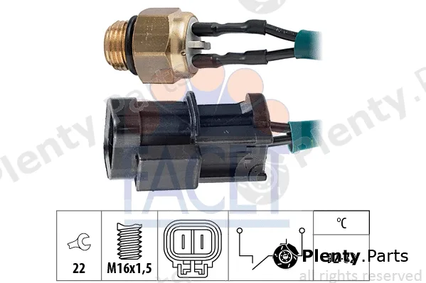 Facet 7.5060 — Temperature Switch, radiator fan Made in Italy - OE Equivalent
