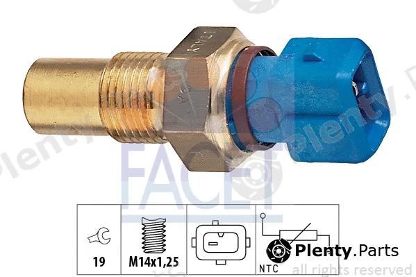 Facet 7.3182 — Sensor, coolant temperature Made in Italy - OE Equivalent