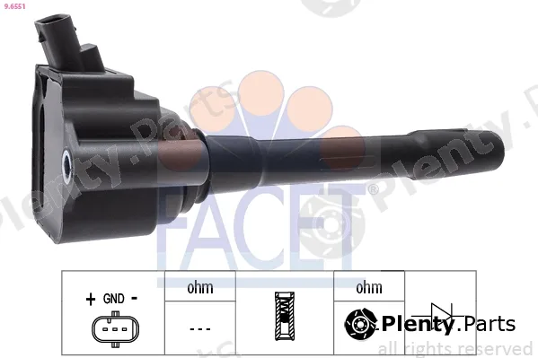 Facet 9.6551 — Ignition Coil Made in Italy - OE Equivalent