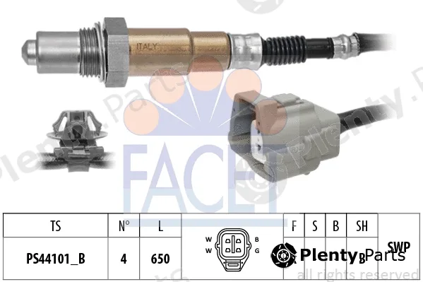 Facet 10.8566 — Lambda Sensor Made in Italy - OE Equivalent