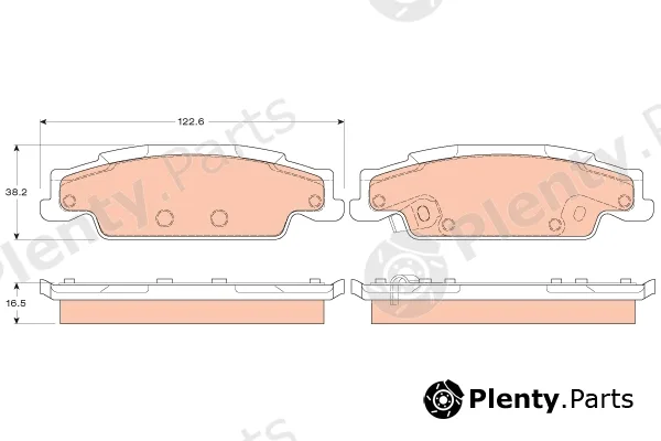 TRW GDB4453 — Brake Pad Set, disc brake