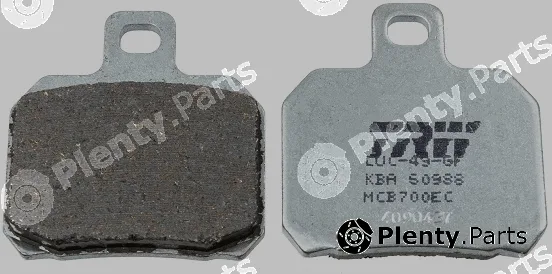 TRW MCB700EC — Brake Pad Set, disc brake Organic Low Budget