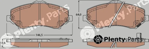 TRW GDB4605 — Brake Pad Set, disc brake COTEC