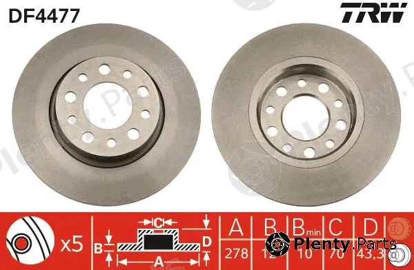 TRW DF4477 — Brake Disc