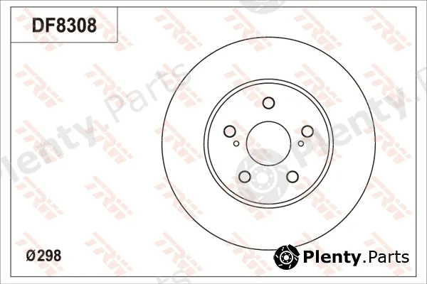 TRW DF8308S — Brake Disc