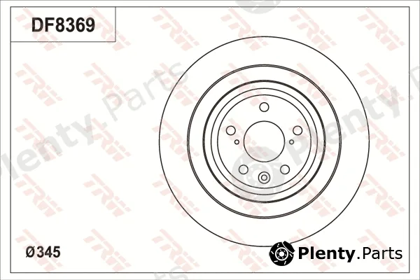 TRW DF8369S — Brake Disc