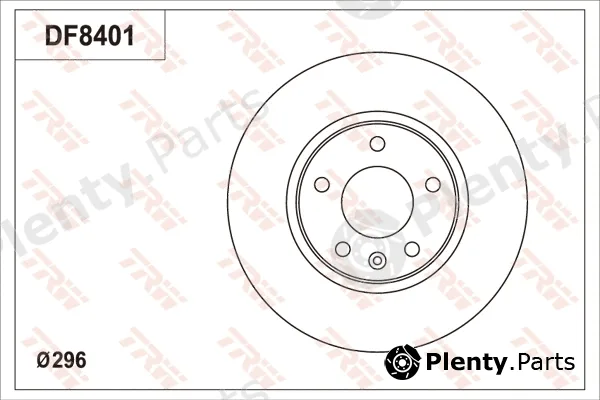 TRW DF8401S — Brake Disc