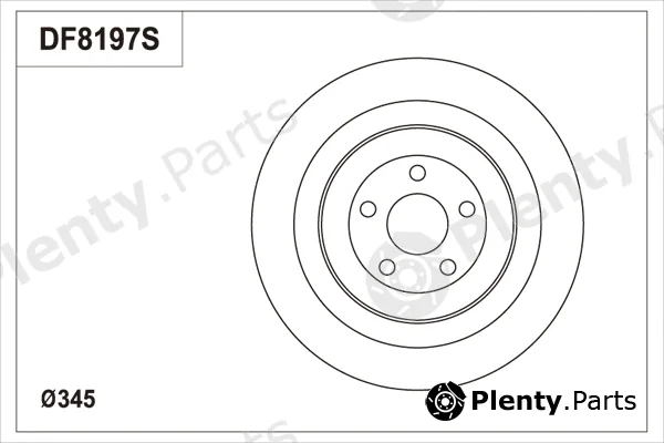 TRW DF8197S — Brake Disc