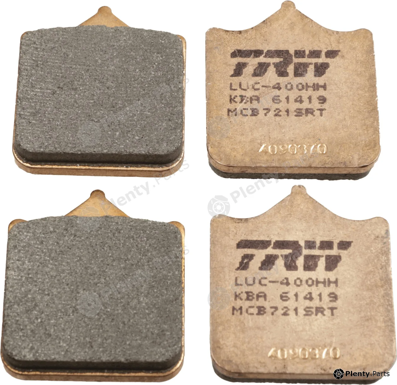 TRW MCB721SRT — Brake Pad Set, disc brake Sinter Road & Track