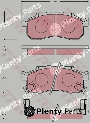 TRW GDB7090 — Brake Pad Set, disc brake