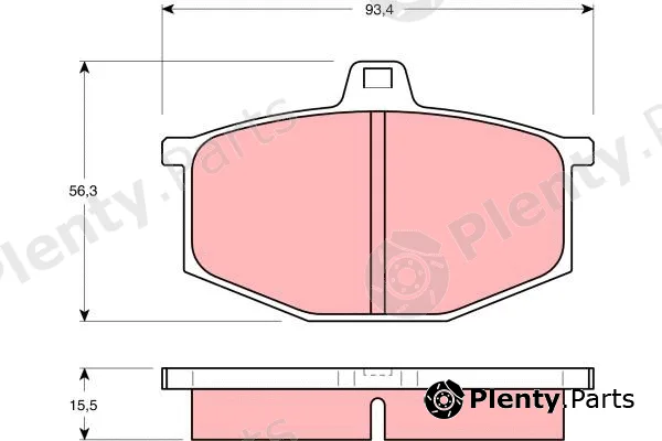 TRW GDB405 — Brake Pad Set, disc brake