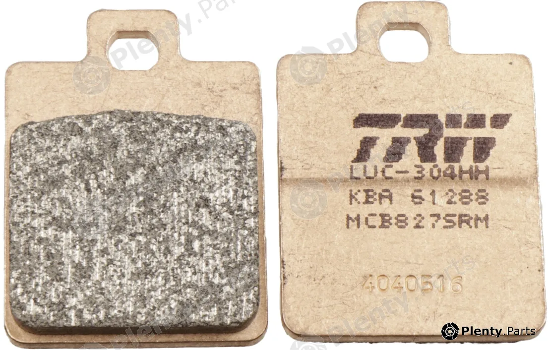 TRW MCB827SRM — Brake Pad Set, disc brake Sinter Maxi Scooter