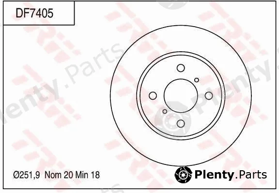 TRW DF7405 — Brake Disc