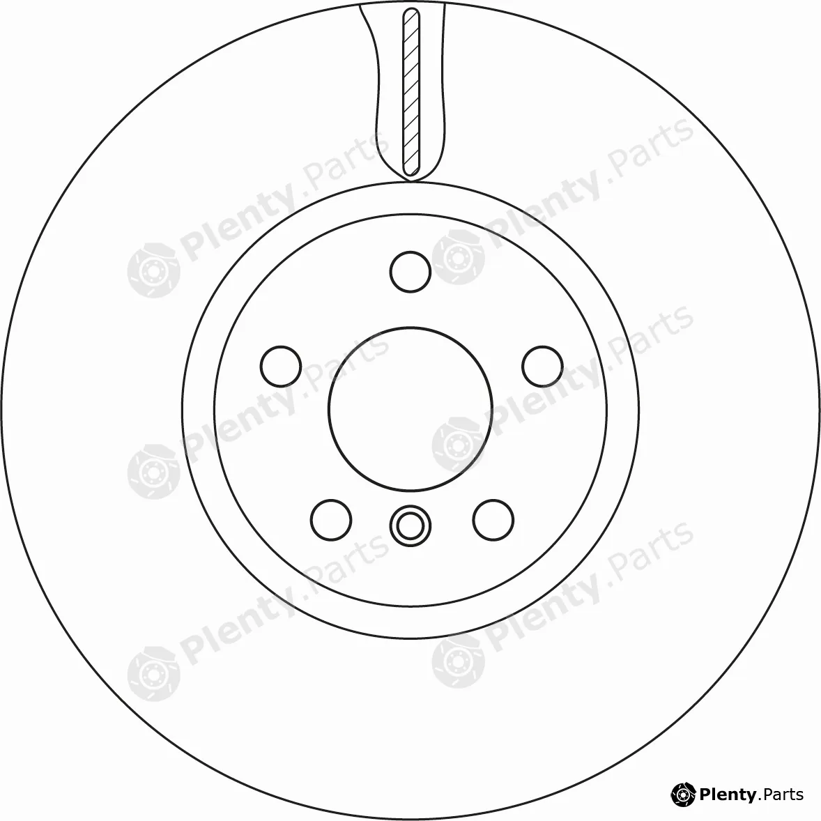 TRW DF6845S — Brake Disc