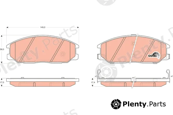 TRW GDB3297AT — Brake Pad Set, disc brake ATEC