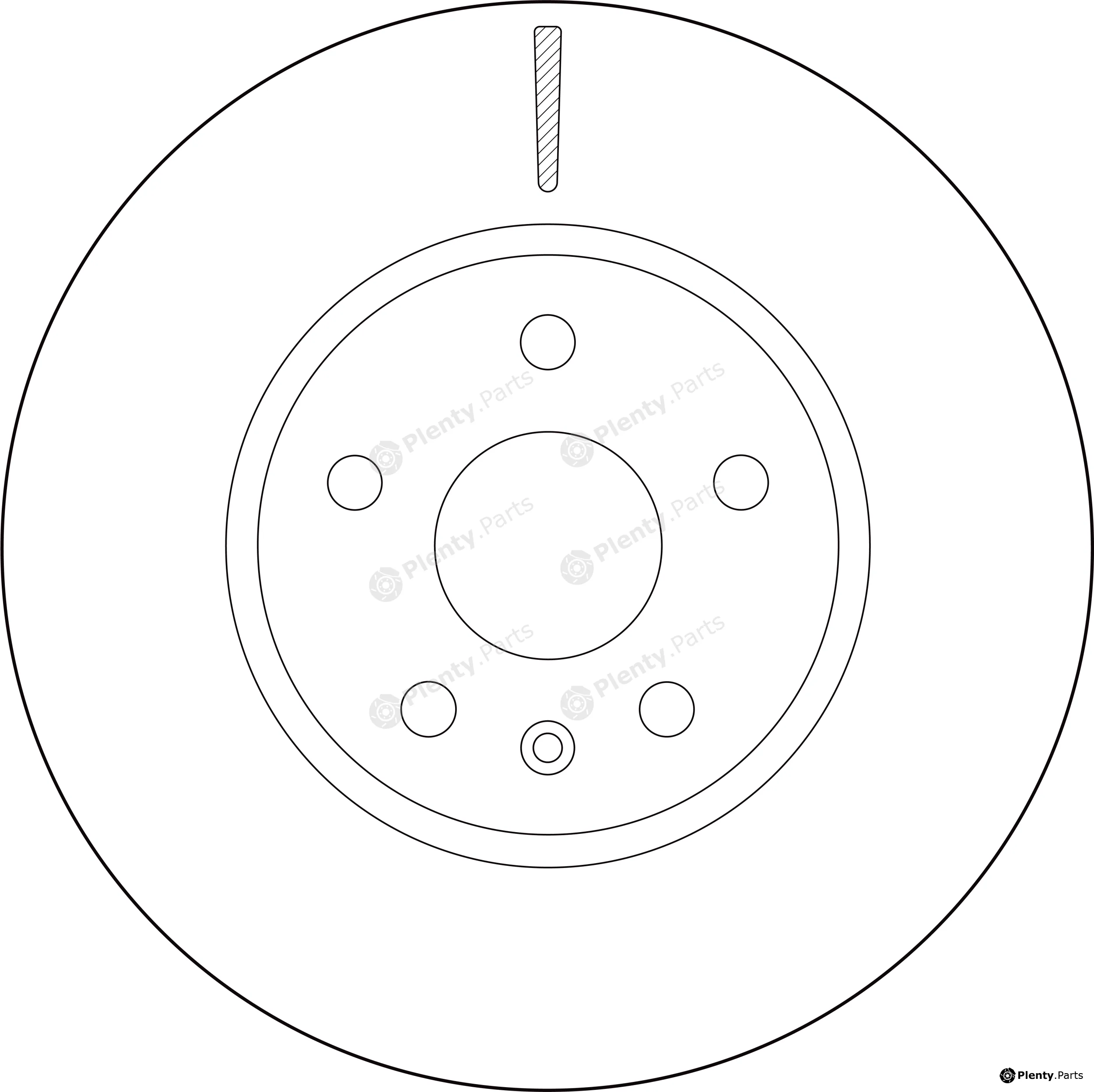 TRW DF8654S — Brake Disc