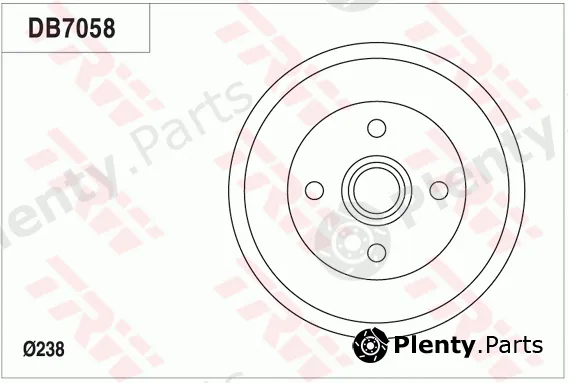 TRW DB7058 — Brake Drum