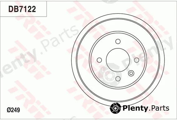 TRW DB7122 — Brake Drum