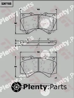 TRW GDB7763DT — Brake Pad Set, disc brake DTEC COTEC