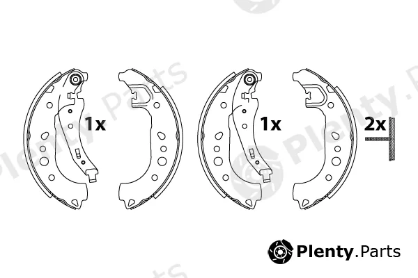 TRW GS8862 — Brake Shoe Set