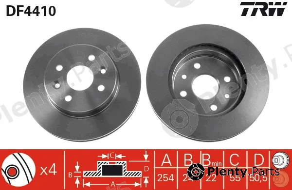 TRW DF4410 — Brake Disc