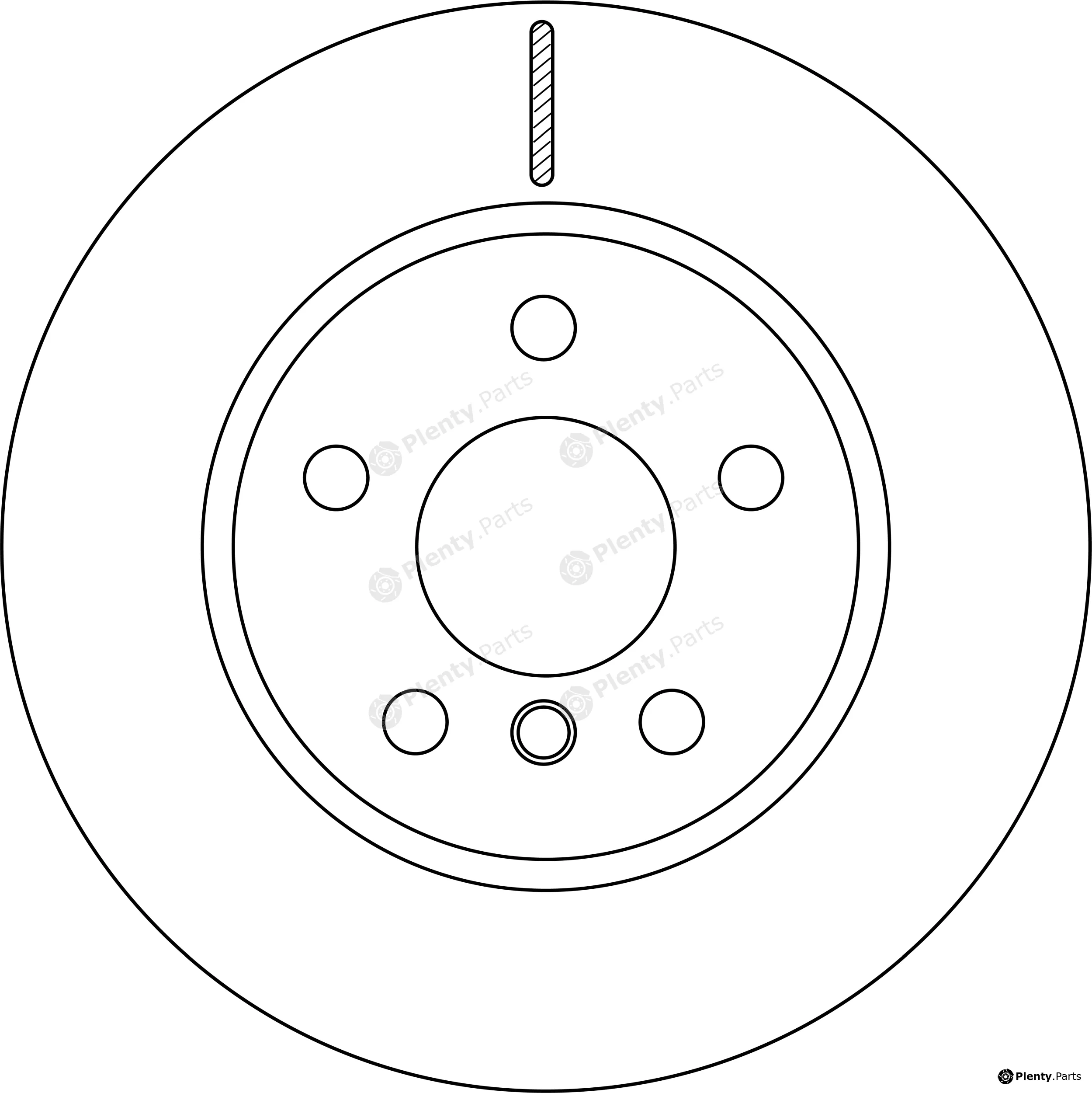 TRW DF6799SL — Brake Disc SPS