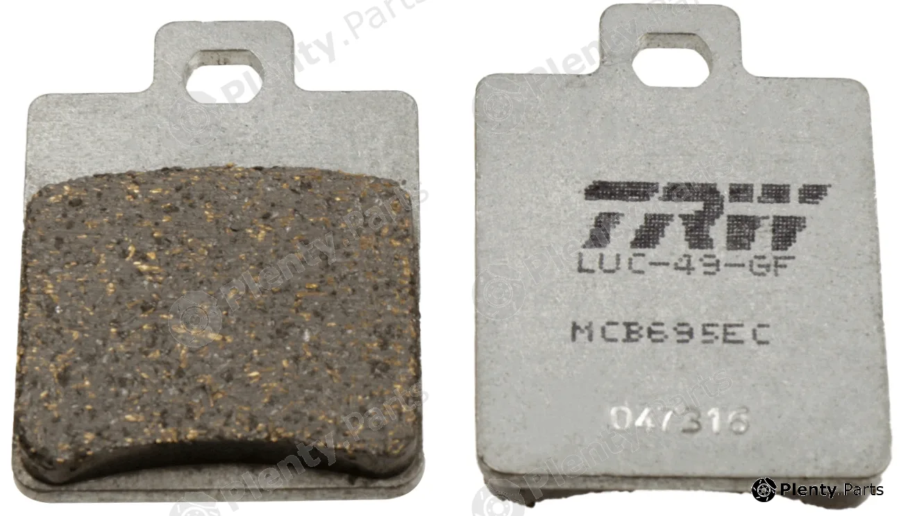 TRW MCB695EC — Brake Pad Set, disc brake Organic Low Budget