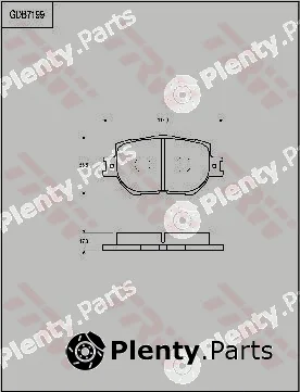 TRW GDB7199 — Brake Pad Set, disc brake