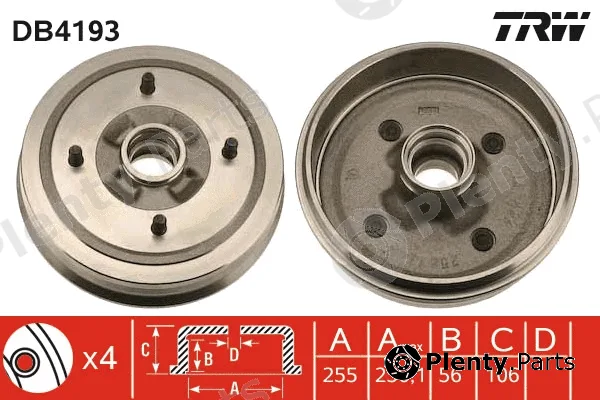 TRW DB4193 — Brake Drum