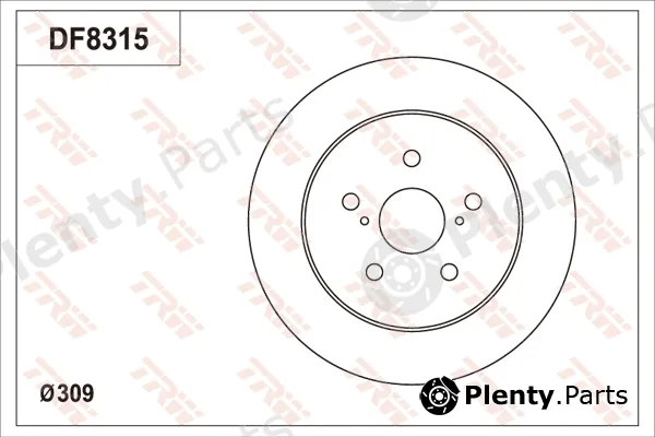 TRW DF8315S — Brake Disc