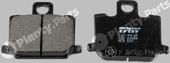 TRW MCB507 — Brake Pad Set, disc brake Organic Allround