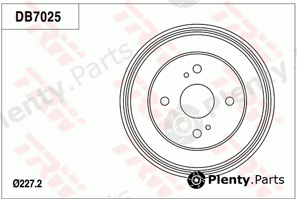 TRW DB7025 — Brake Drum