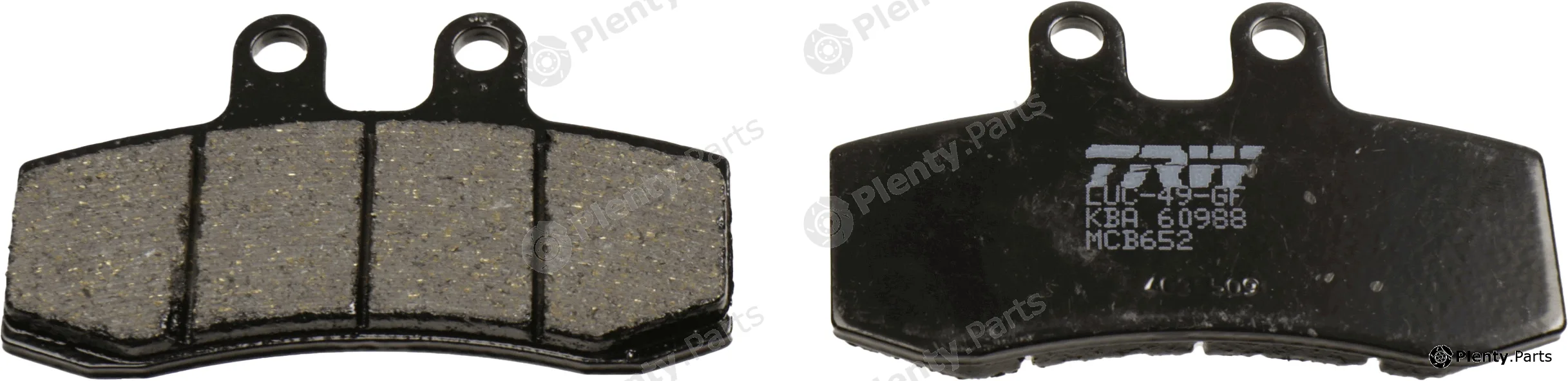 TRW MCB652 — Brake Pad Set, disc brake Organic Allround