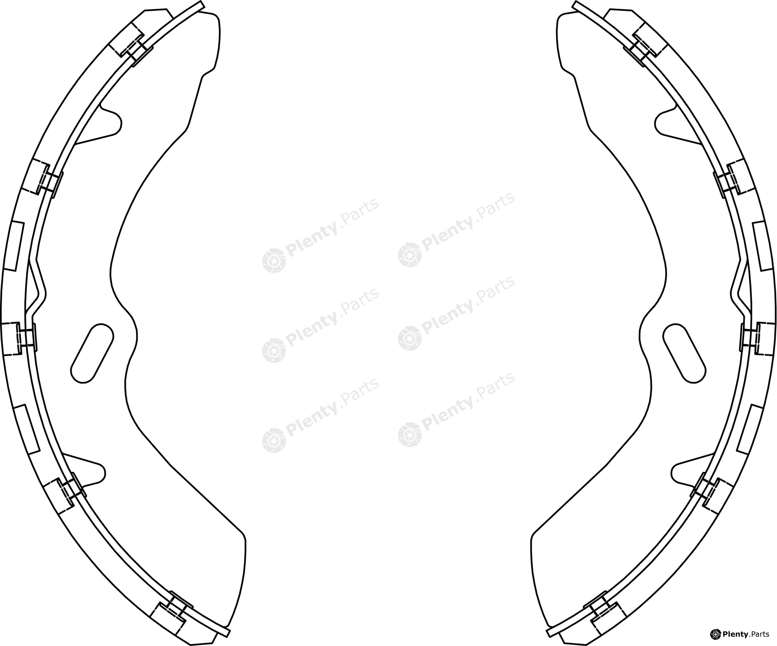 TRW GS7981 — Brake Shoe Set