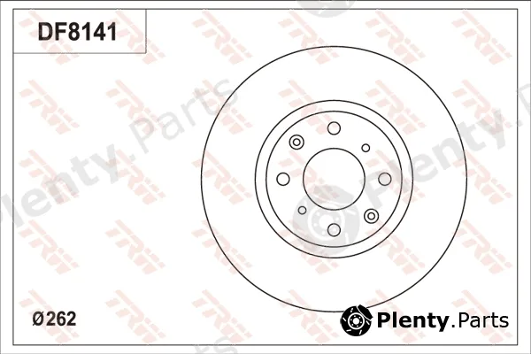TRW DF8141S — Brake Disc