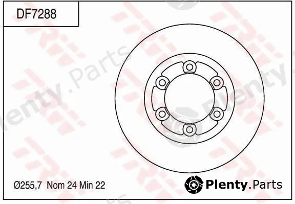 TRW DF7288 — Brake Disc